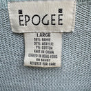 Switch Epogee Vintage Womens Green Floral Embroidery Short Sleeve Cottage Cardigan L 3 image