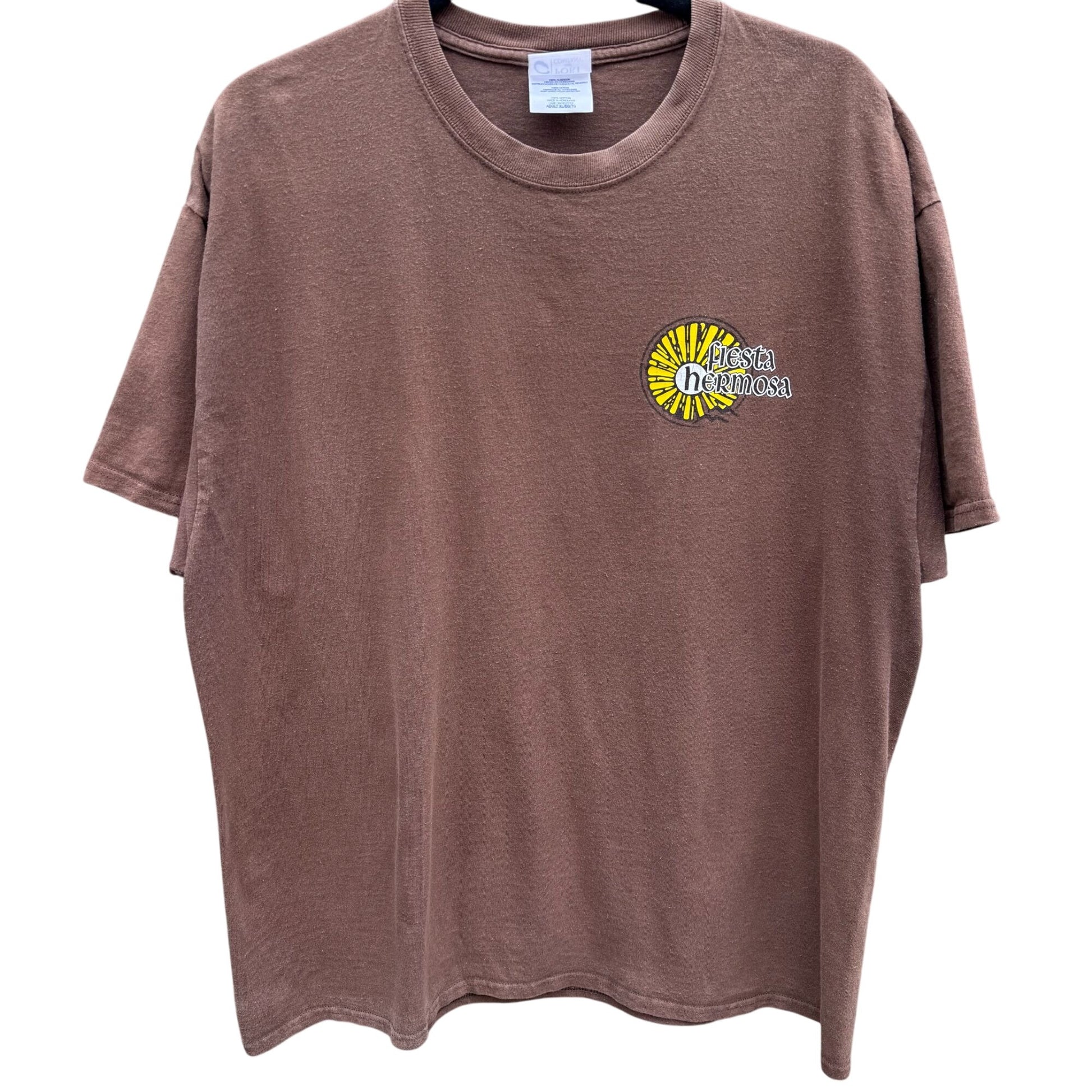 Fiesta Hermosa 2017 Brown Graphic T-Shirt By Port & Company XL Cotton Unisex