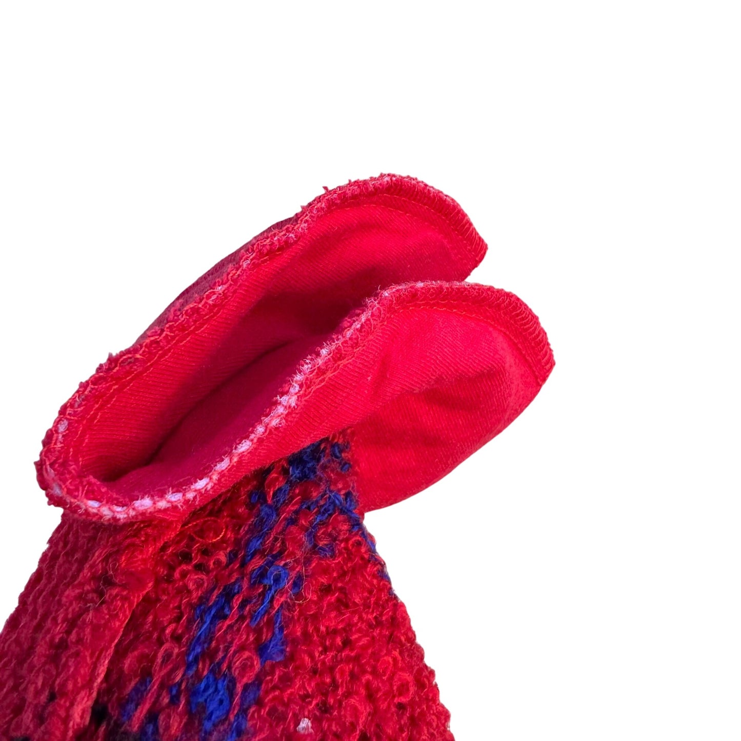 Worthington Vintage Old Money Red Plaid Button-Up Boucle Knit Cardigan Sweater M