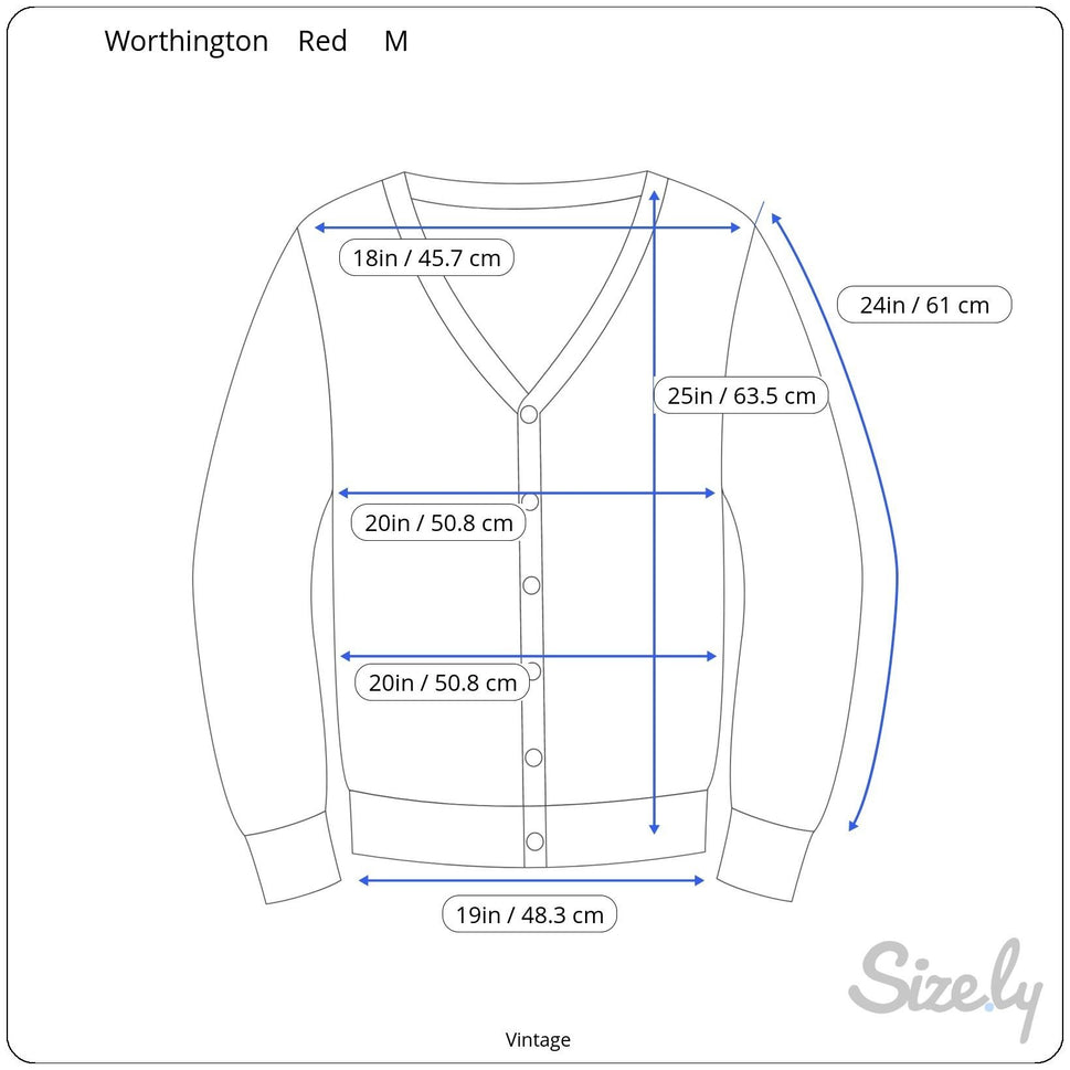 Worthington Vintage Old Money Red Plaid Button-Up Boucle Knit Cardigan Sweater M