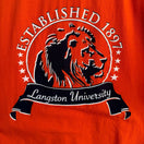 Switch Langston University Established 1897 Orange Lion Graphic Print Short Sleeve Tee 2 image