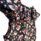 Switch Vintage Womens Sleeveless Boho Floral V Neck Flowy Coquette Ruffle Blouse Shirt 3 image