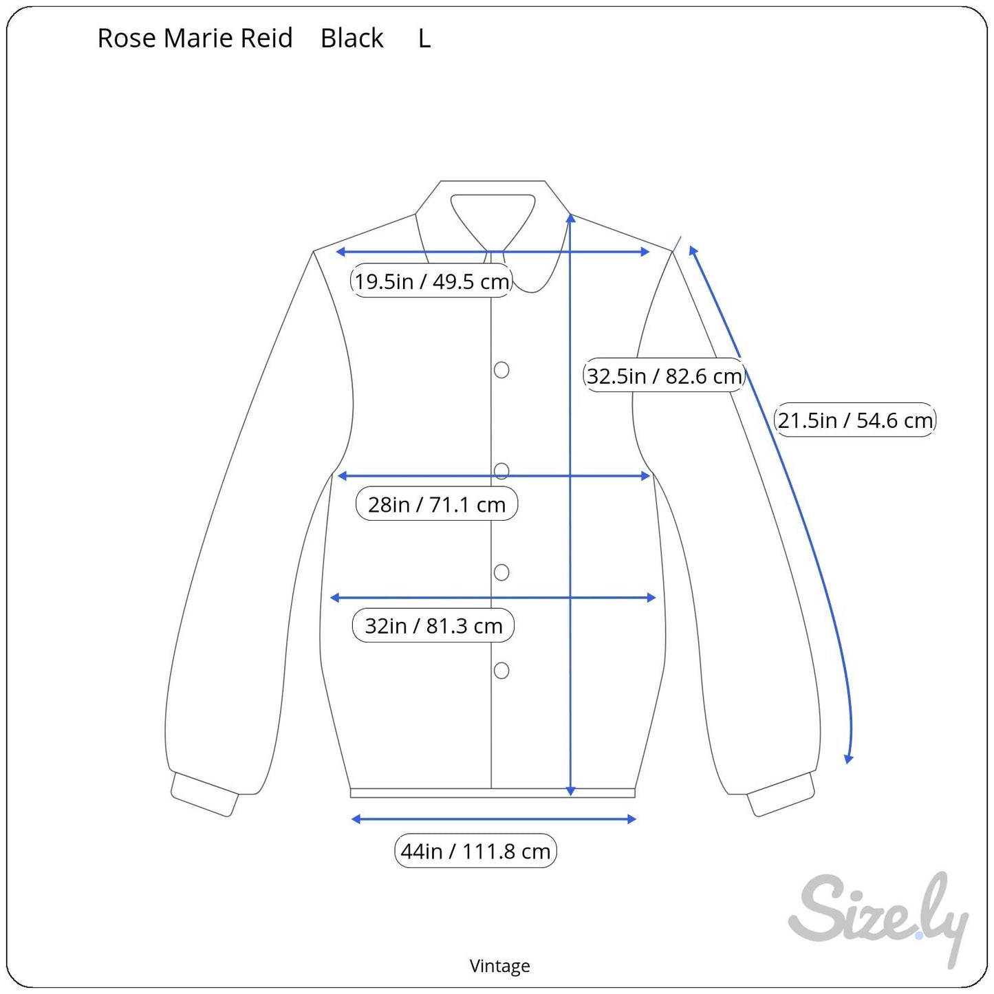 Rose Marie Reid Vintage Womens Black Glam Goth Sheer Button-Up Shirt Blouse L