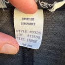 Switch Rose Marie Reid Vintage Womens Black Glam Goth Sheer Button-Up Shirt Blouse L 3 image