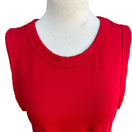 Switch Premise Womens Sleeveless Red Knee-Length A Line Flowy Scoop Neck Swing Dress XL 3 image