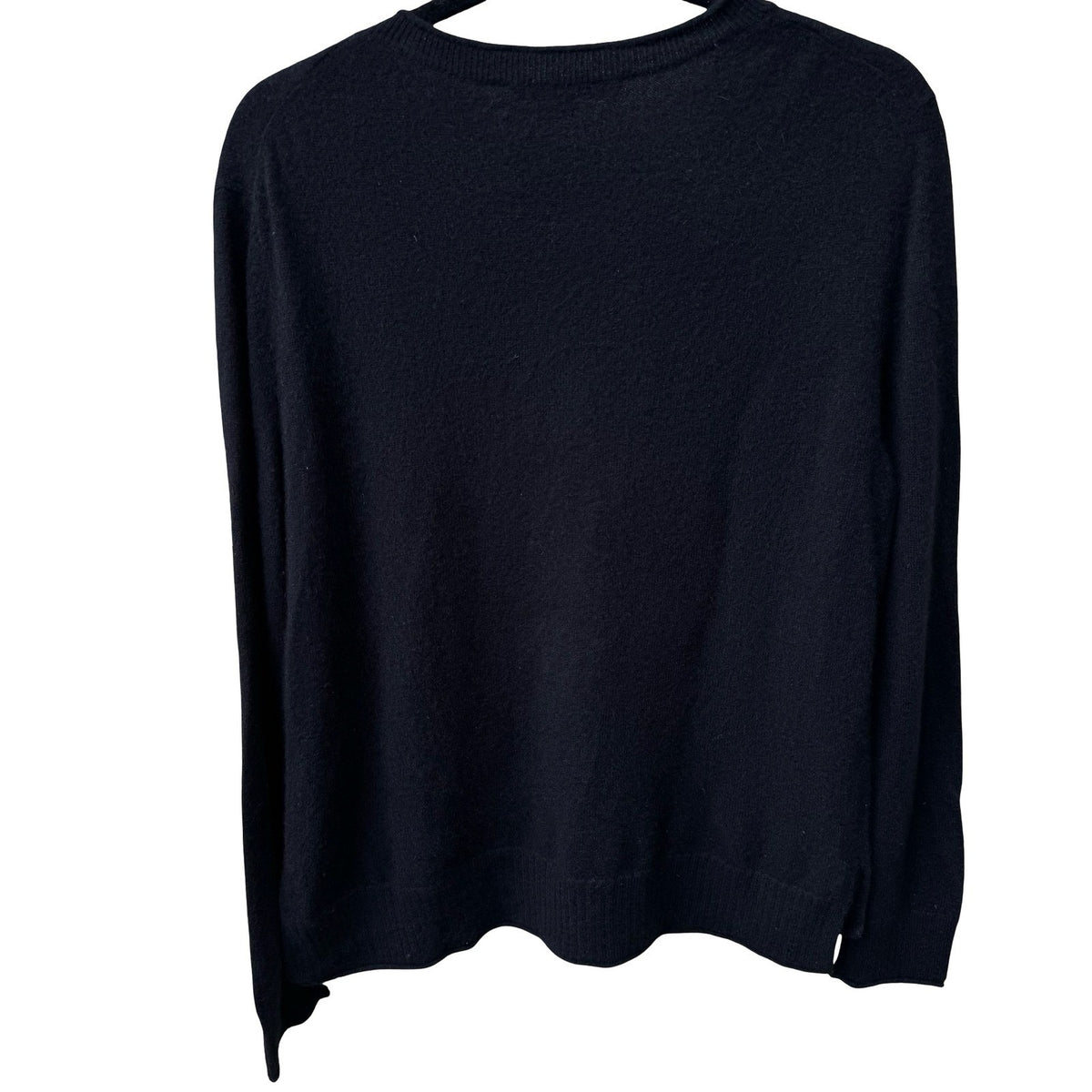 The Cashmere Project 100% Cashmere Quiet Luxury Minimalist Cozy Sweater Black M