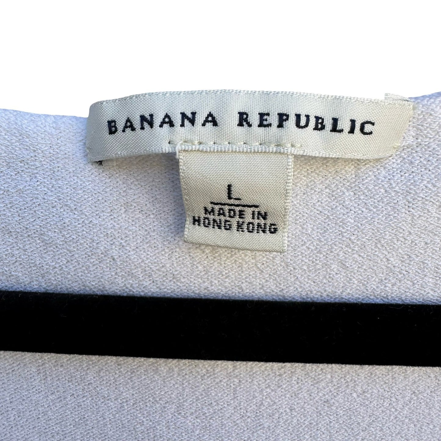 Banana Republic Womens White V-Neck Ruched Knit Tank Top Large 239440-01 Summer