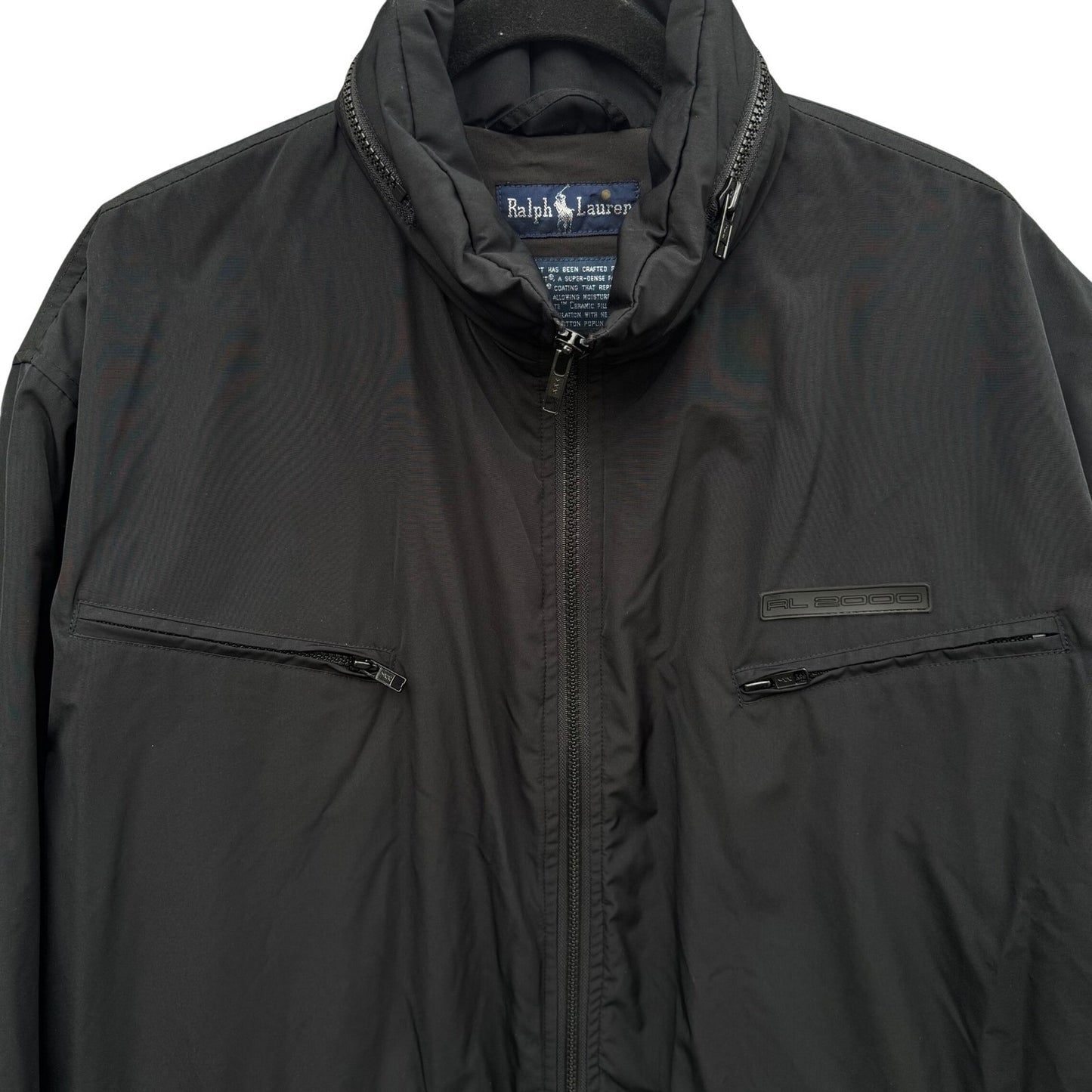 Ralph Lauren RL 2000 Mens Black Thinsulate Utility Jacket Super Microft Size M