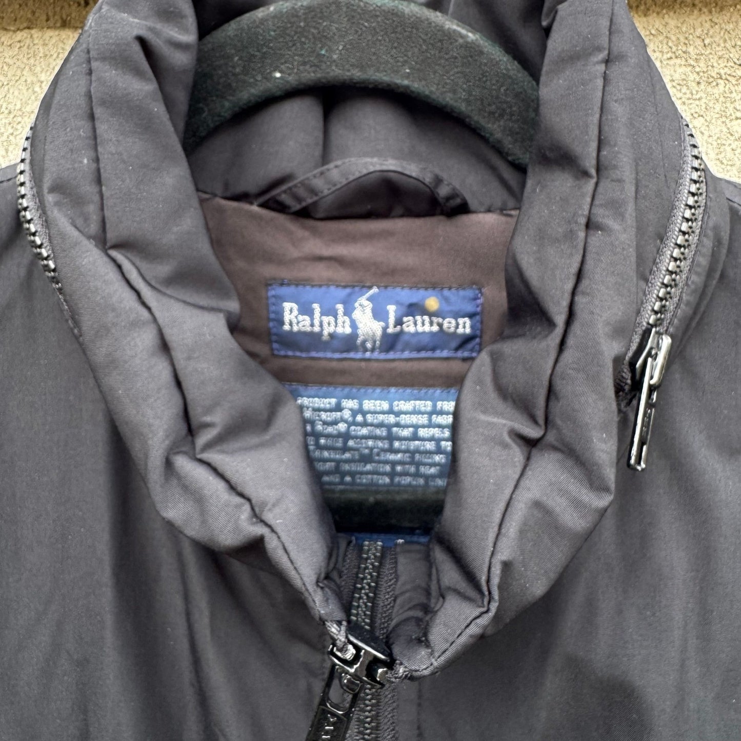 Ralph Lauren RL 2000 Mens Black Thinsulate Utility Jacket Super Microft Size M