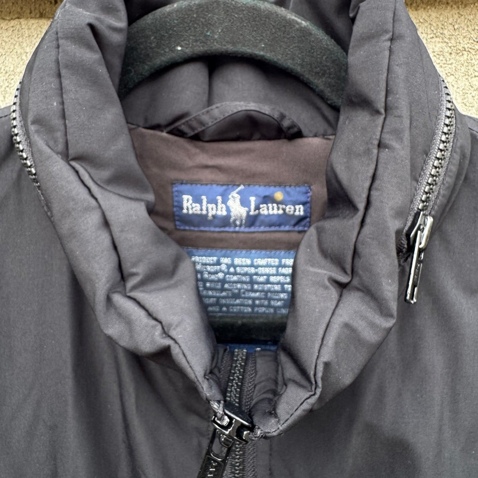 Ralph Lauren RL 2000 Mens Black Thinsulate Utility Jacket Super Microft Size M