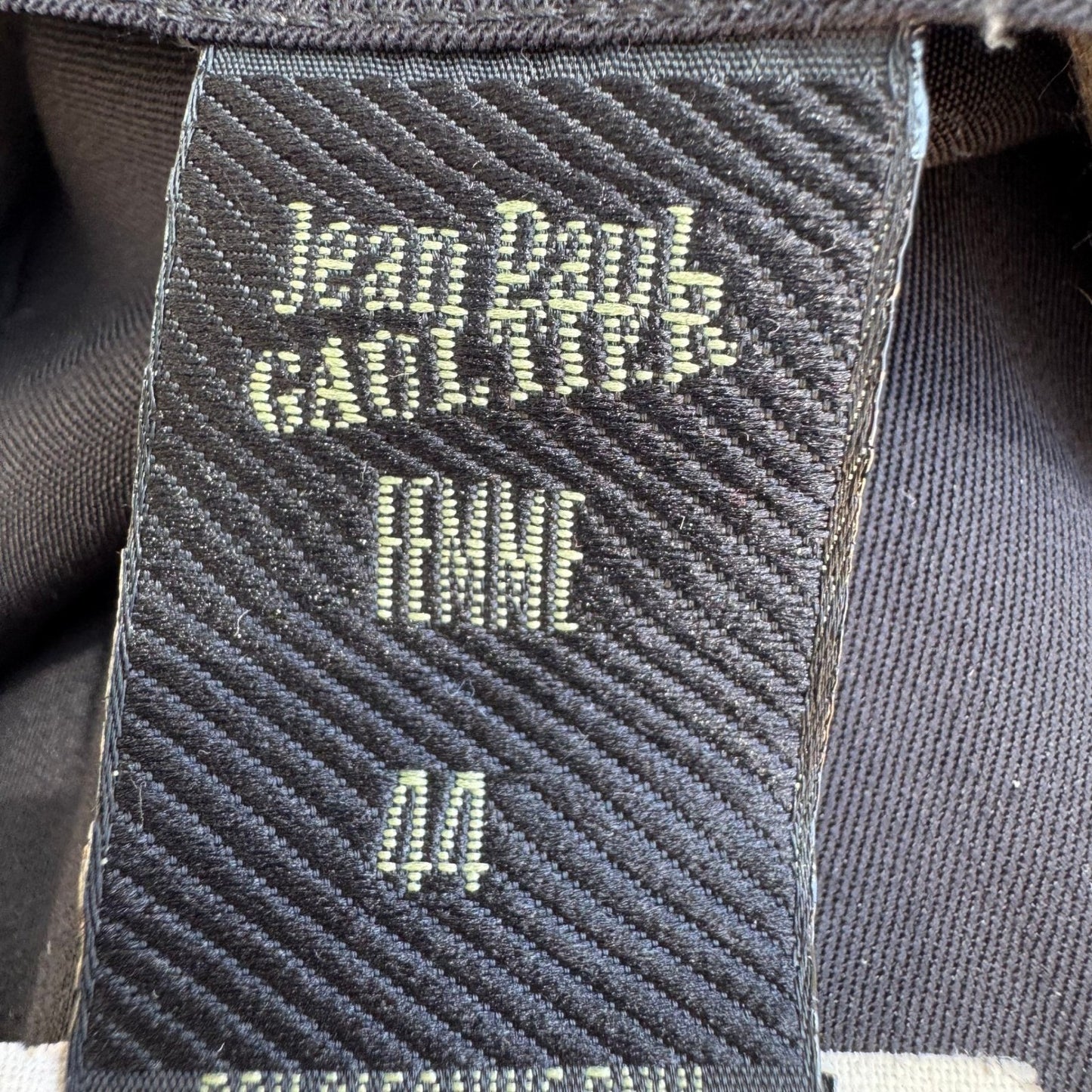 Jean Paul Gaultier Femme Vintage 90s Black Wool Wrap Midi Skirt Designer Archive