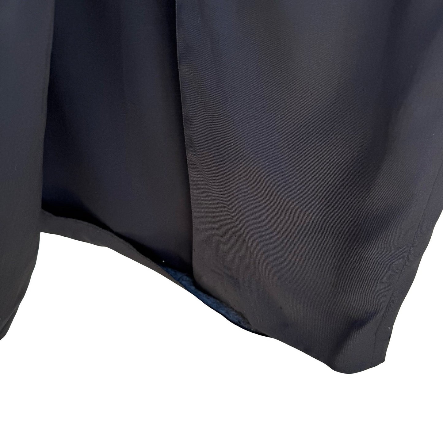 Jean Paul Gaultier Femme Vintage 90s Black Wool Wrap Midi Skirt Designer Archive