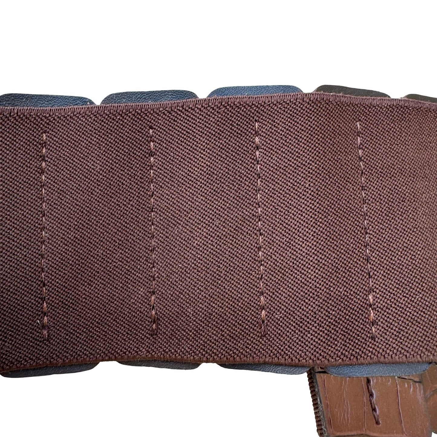 Bebe Vintage 90s Y2K Indie Sleaze Brown Crocodile Embossed Wide Cinch Belt M/L