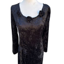 Switch Caren Desiree CDC Vintage Womens Crushed Velvet Black Goth Whimsigoth Maxi Dress 2 image