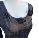 Switch Caren Desiree CDC Vintage Womens Crushed Velvet Black Goth Whimsigoth Maxi Dress 3 image