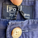 Switch Polo By Ralph Lauren Vintage 80s Preppy Mens Blue Pleated Retro Chino Pants 35 2 image