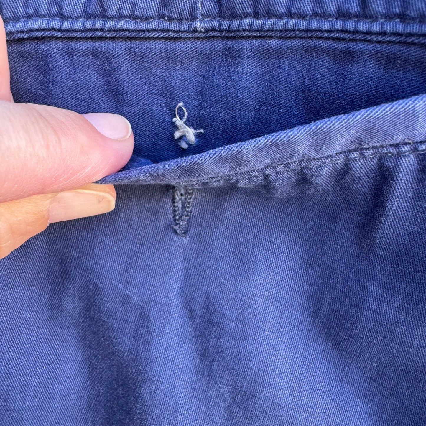 Polo By Ralph Lauren Vintage 80s Preppy Mens Blue Pleated Retro Chino Pants 35