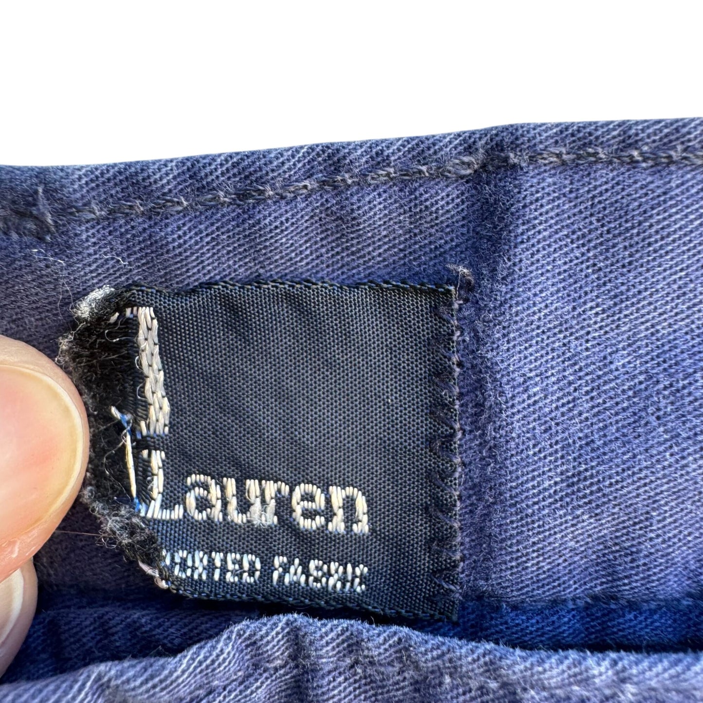 Polo By Ralph Lauren Vintage 80s Preppy Mens Blue Pleated Retro Chino Pants 35