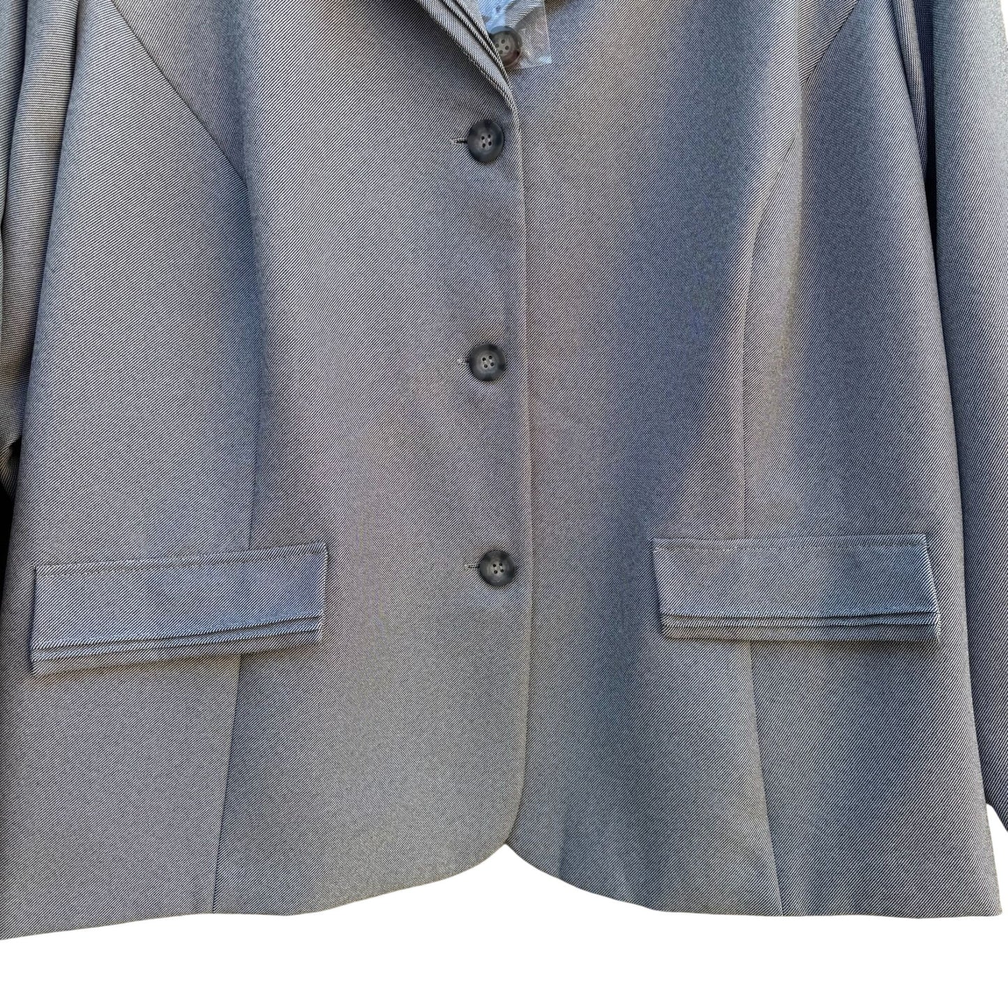 Danny & Nicole Womens Professional 3 Button Single Breasted Blazer Jacket 26W