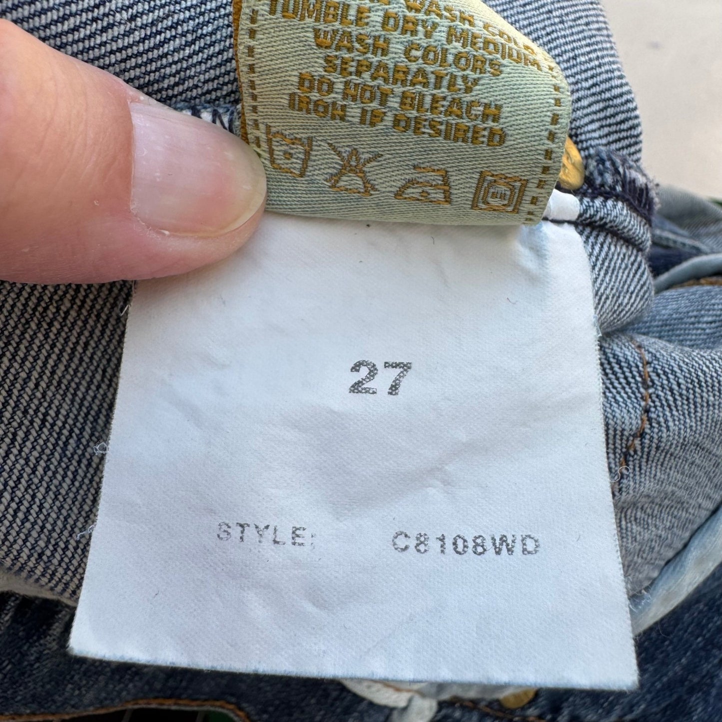 JC Denim Y2K Angel Wing Rocker Edgy Moto Indie Glam Embroidered Denim Jacket S