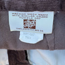 Switch Sears Roebuck &amp; Co Vintage 70s Brown Corduroy Pants Womens Tall Straight Leg 29 2 image