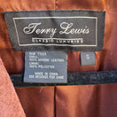 Switch Terry Lewis Vintage Leather Suede Blazer Jacket Rust Brown Western Womens S 2 image