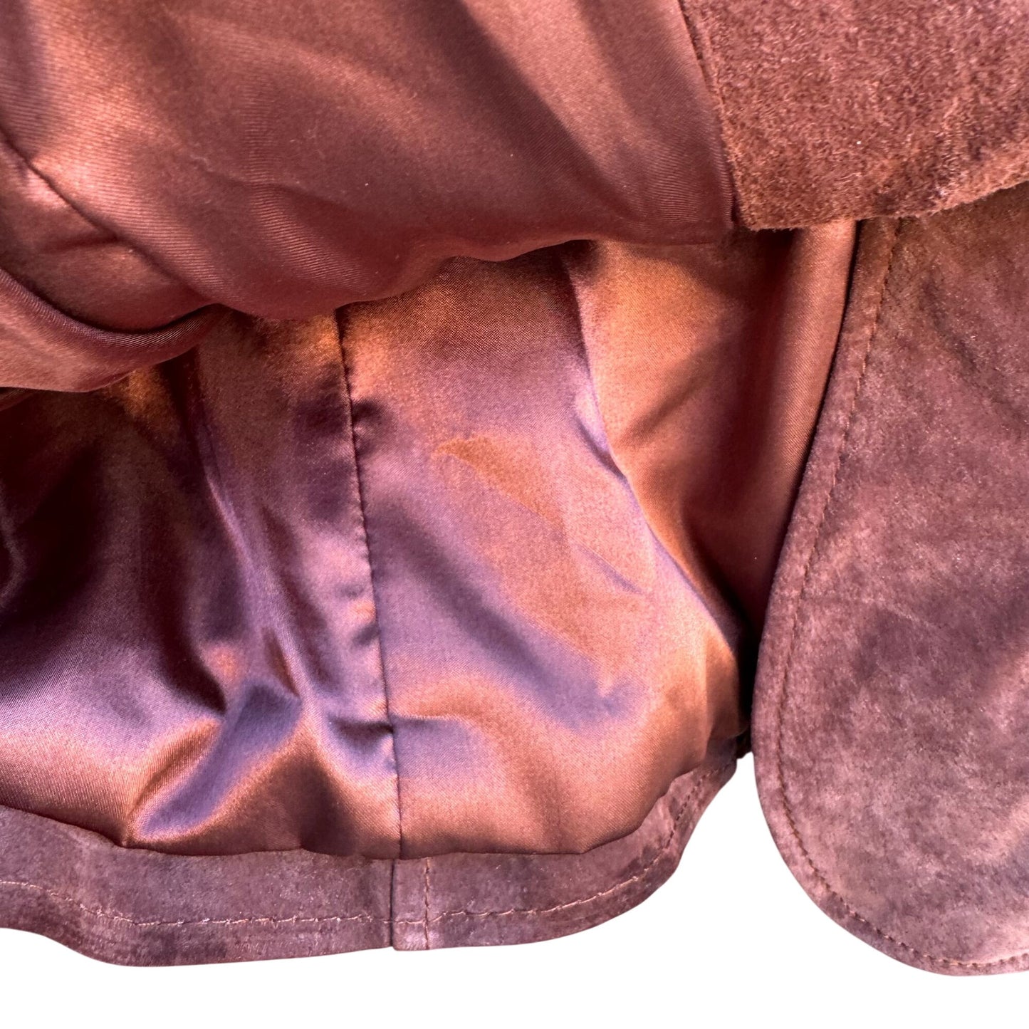 Terry Lewis Vintage Leather Suede Blazer Jacket Rust Brown Western Womens S