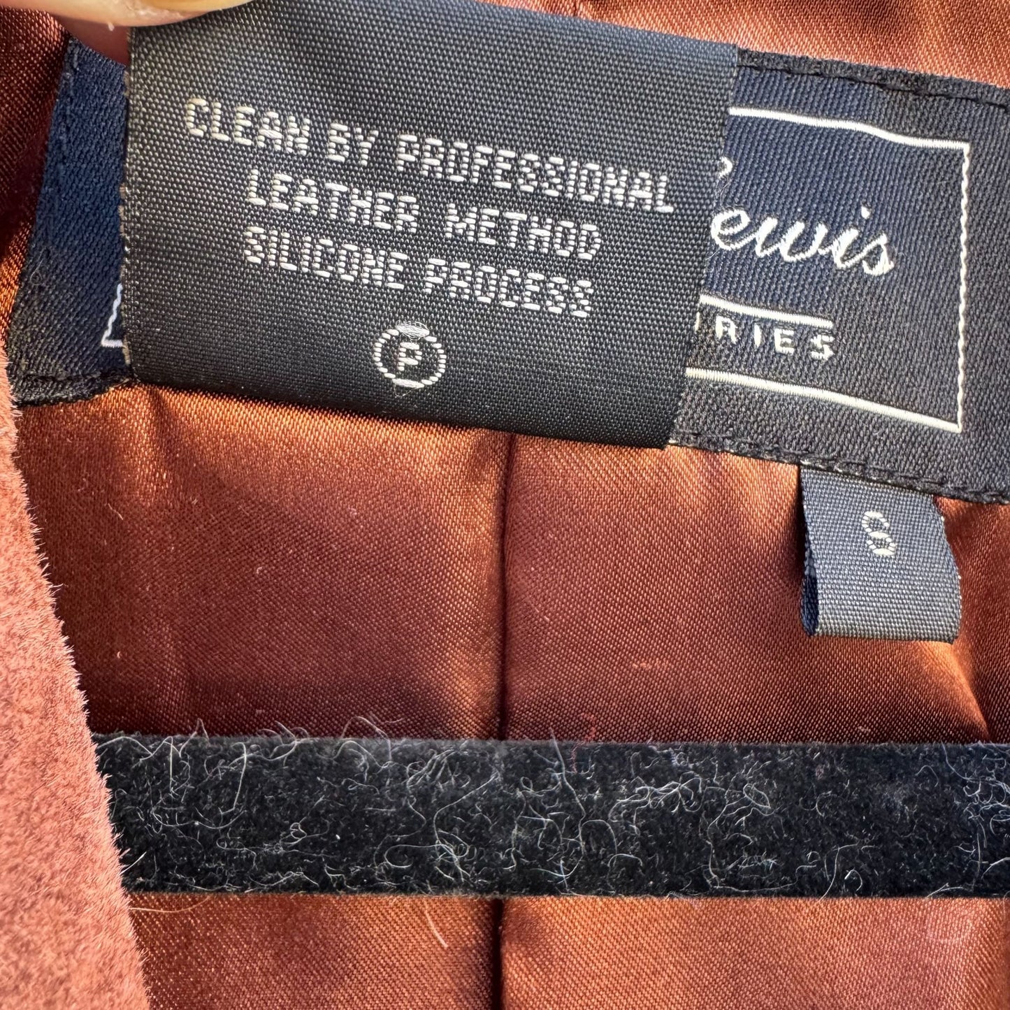 Terry Lewis Vintage Leather Suede Blazer Jacket Rust Brown Western Womens S