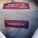 Switch Nordstrom Smartcare Mens Long Sleeve Button Down Shirt Grey Cotton Sailboat Logo 2 image