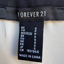 Switch Forever 21 Coquette Romantic Parisian Ruffle V-Neck Contrast Trim Blouse Cream S 2 image