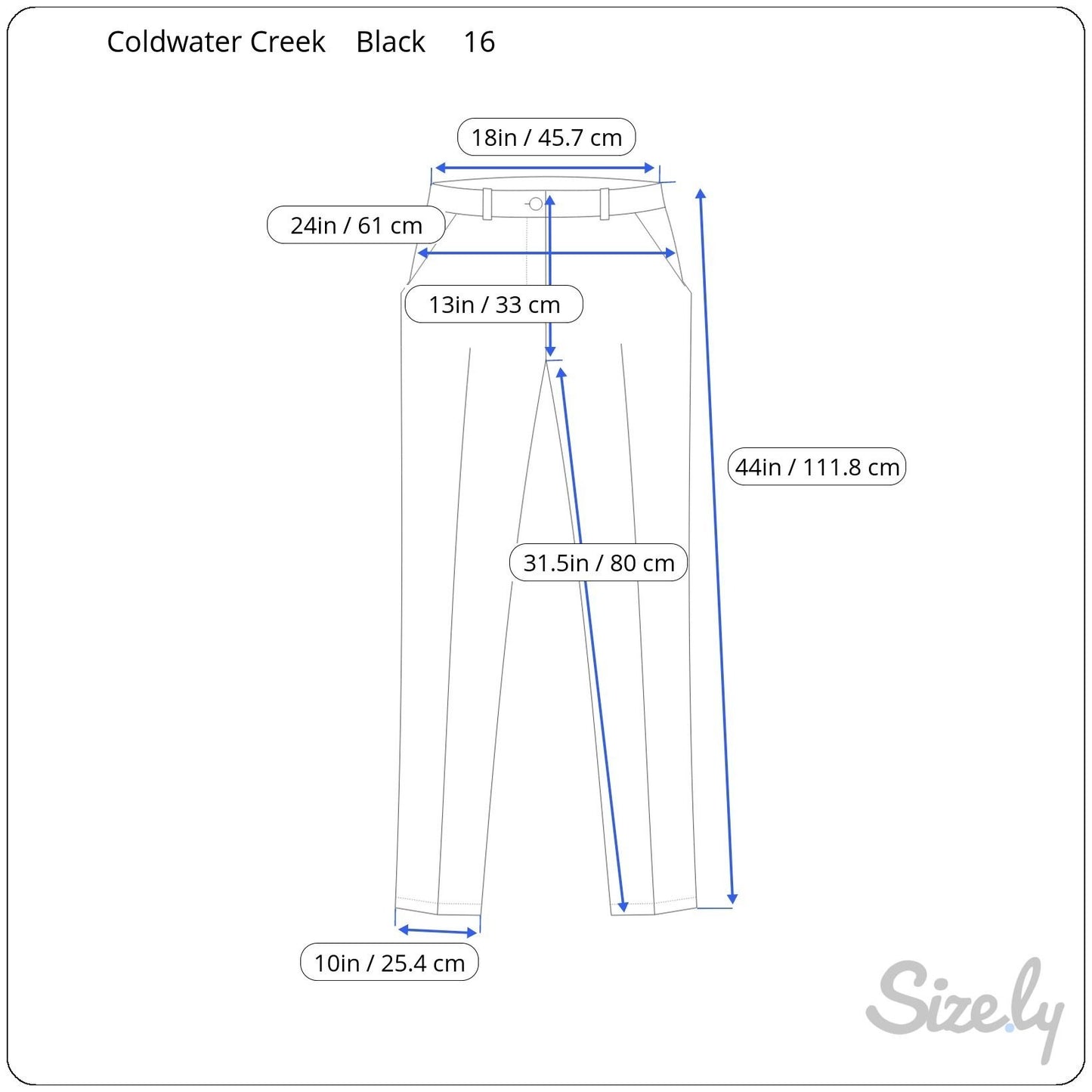 Coldwater Creek Womens High-Waisted Black Pleat Back Zipper Dress Pants Trousers