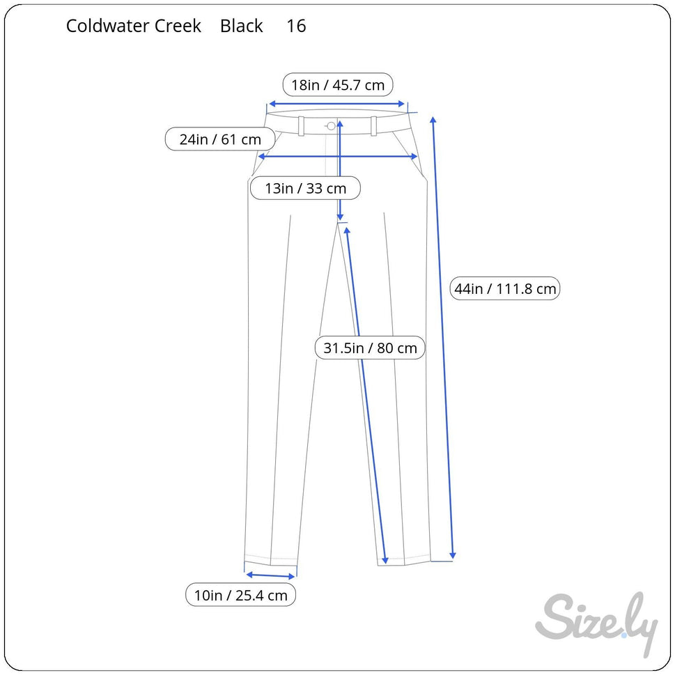 Coldwater Creek Womens High-Waisted Black Pleat Back Zipper Dress Pants Trousers