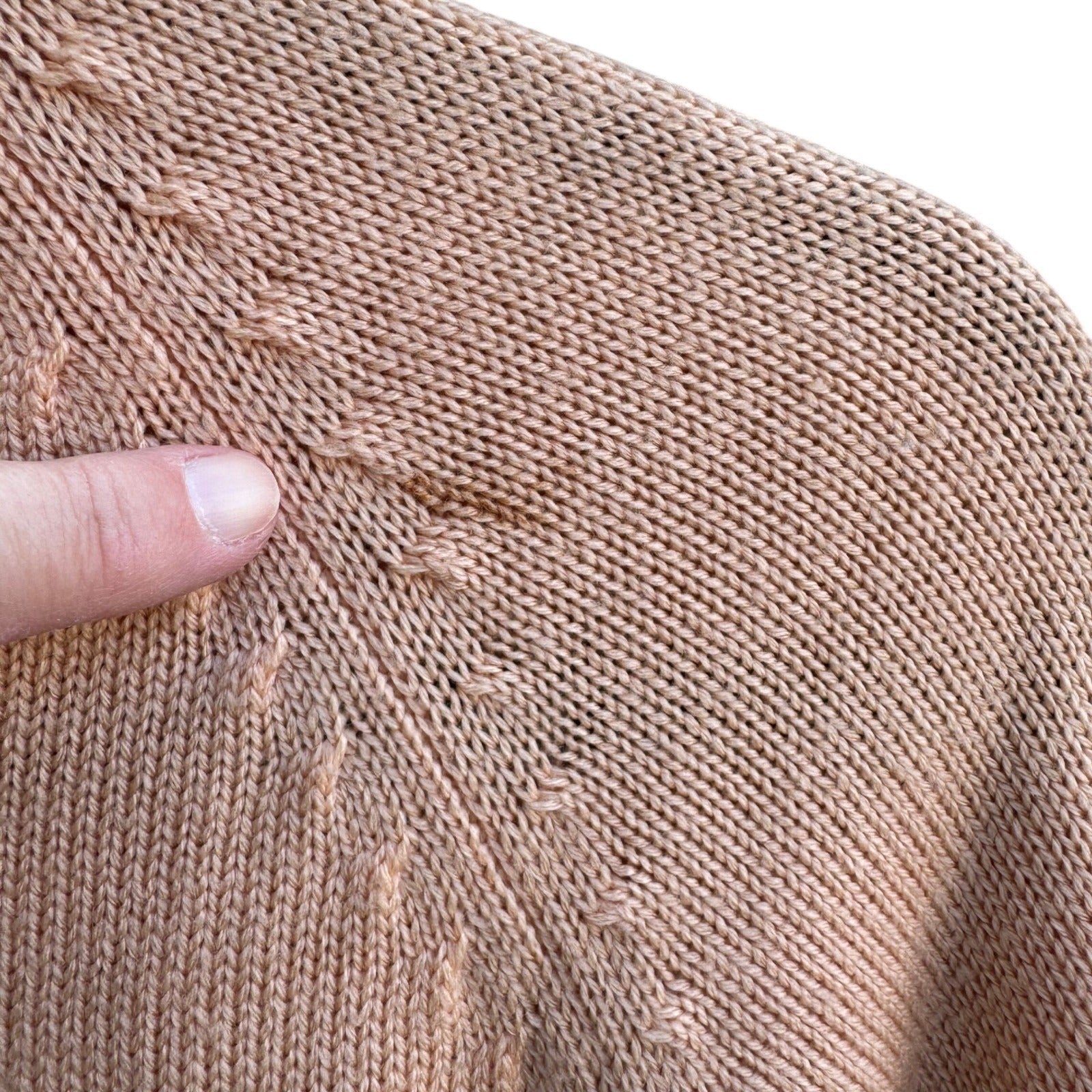 Robinsons Vintage 50s 60s Peach Cardigan Sweater Acrylic Raglan Button Front XL