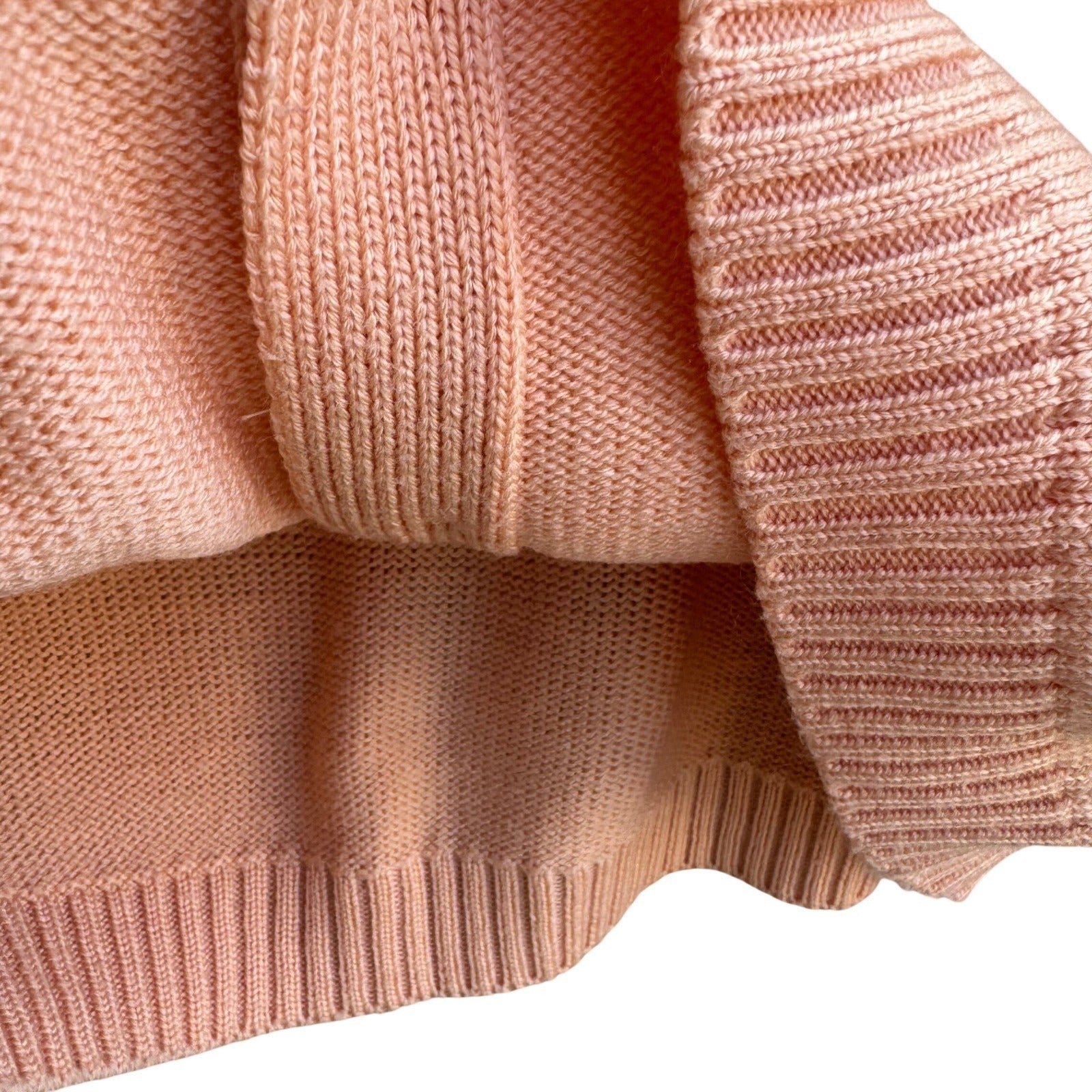 Robinsons Vintage 50s 60s Peach Cardigan Sweater Acrylic Raglan Button Front XL