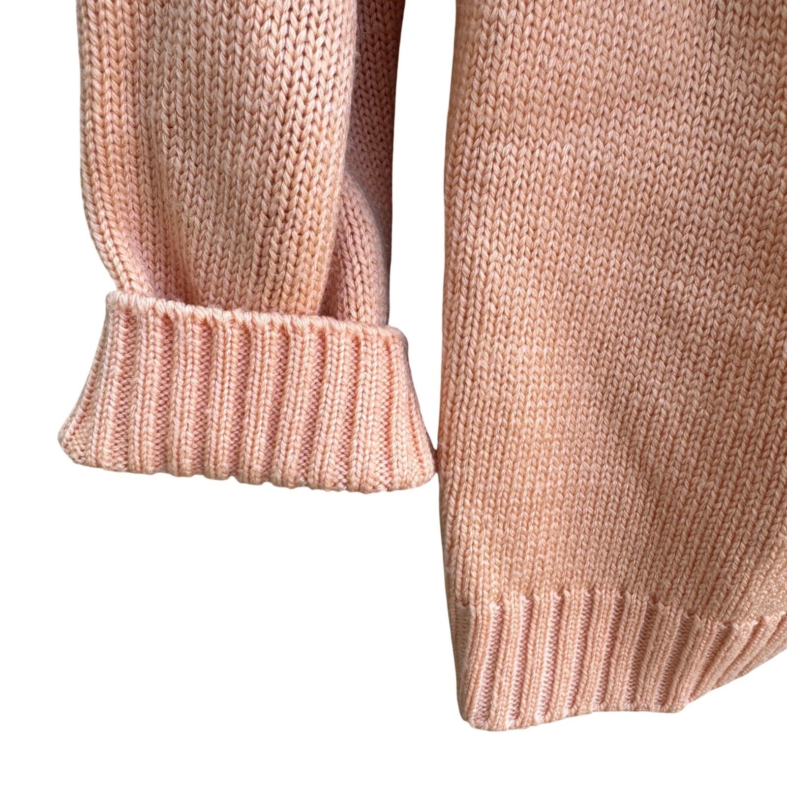 Robinsons Vintage 50s 60s Peach Cardigan Sweater Acrylic Raglan Button Front XL