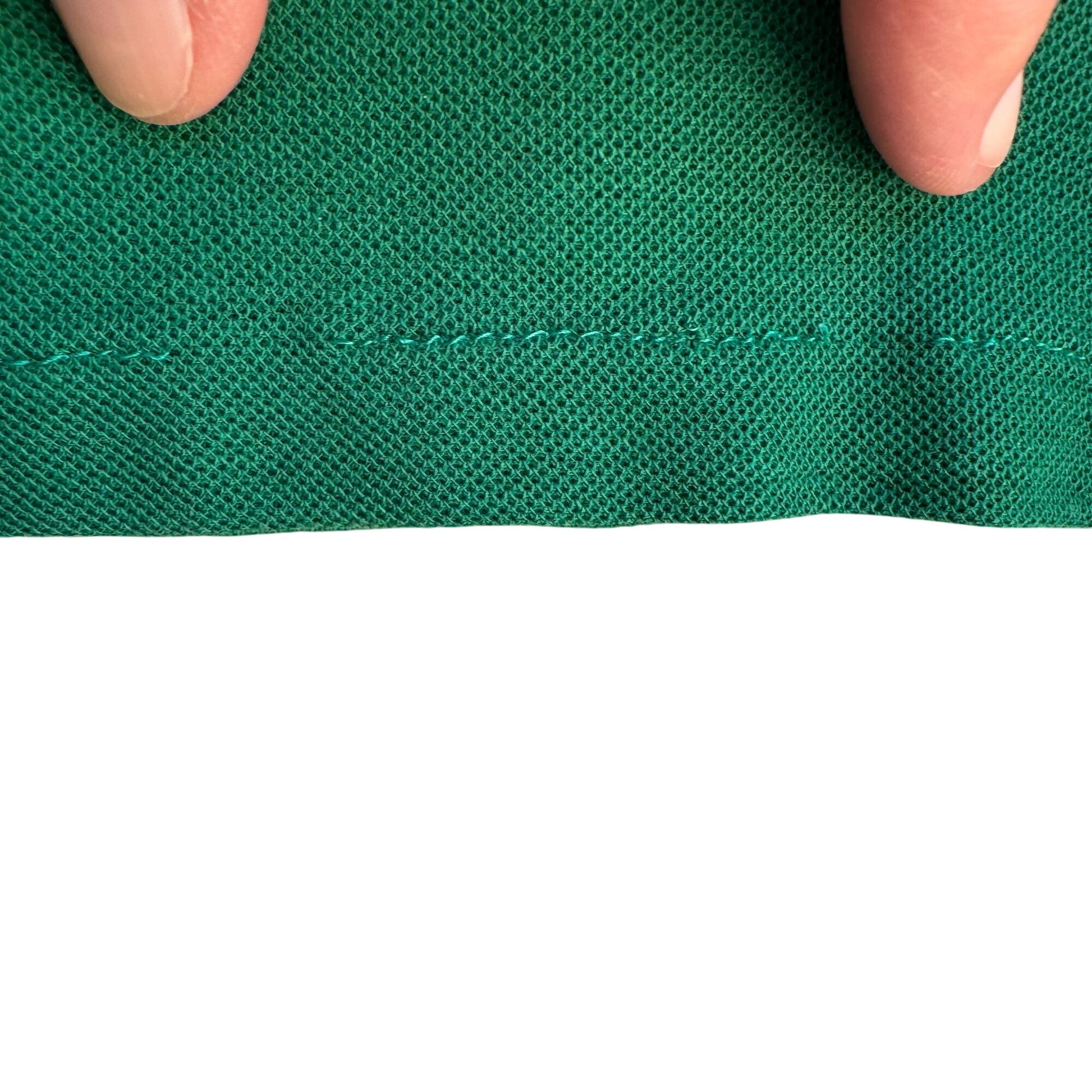 Izod Lacoste Vintage Green Preppy Golf Long Sleeve Polo Rugby Shirt Small