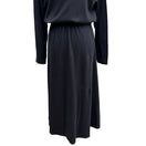 Switch FADS Vintage Womens Black Long-Sleeve Turtleneck Elastic Waist Goth Midi Dress L 3 image