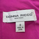 Switch Donna Ricco Surplice V-Neck Formal Bodycon Pleated Wrap Cocktail Dress Magenta 8 2 image