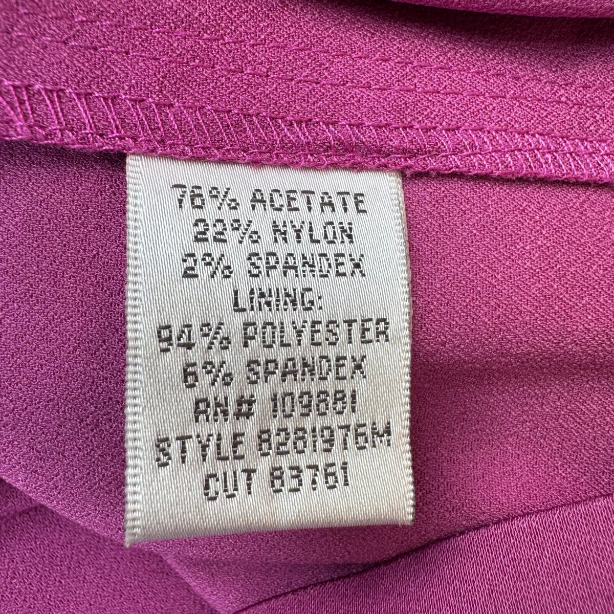Donna Ricco Surplice V-Neck Formal Bodycon Pleated Wrap Cocktail Dress Magenta 8