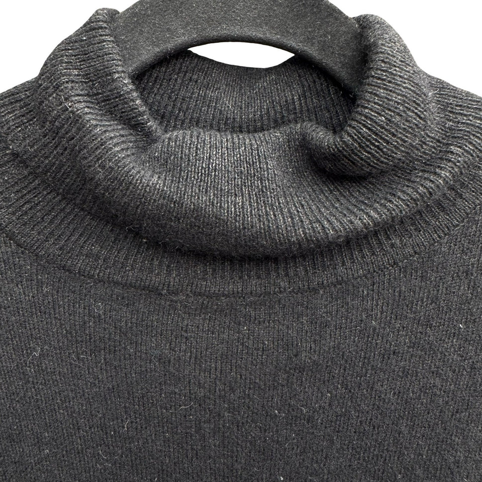 Courtenay Vintage Cashmere Cotton Blend Minimalist Preppy Turtleneck Sweater M