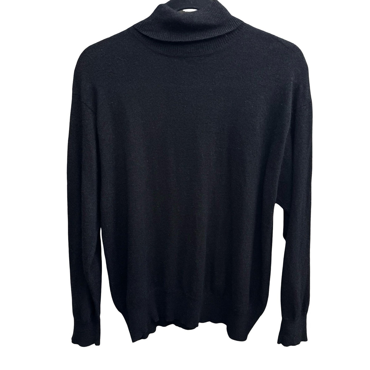Courtenay Vintage Cashmere Cotton Blend Minimalist Preppy Turtleneck Sweater M