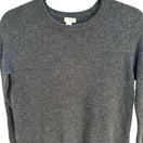 Switch Halogen Cashmere Quiet Luxury Minimalist Preppy Sweater Soft Cozy Gray Womens XS 3 image