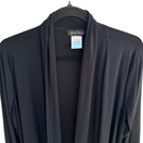 Switch Slinky Brand Minimalist Layering Open Front 3/4 Sleeve Draped Jersey Cardigan 3 image