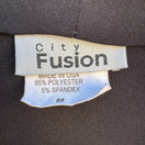 Switch City Fusion Womens M Black Open Front Ruched Sleeve Evening Bolero Shrug Jacket 2 image