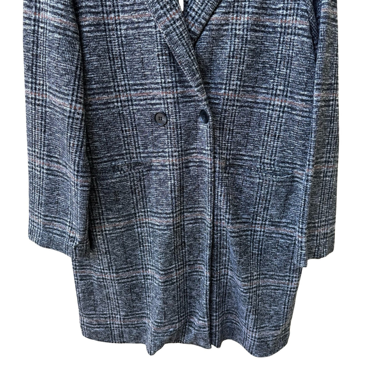 Philosophy Dark Academia Preppy Professional Plaid Longline Blazer Jacket XL