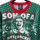 Switch Elf Son of a Nutcracker Buddy Festive Holiday Movie Graphic Sweater Green Mens S 3 image