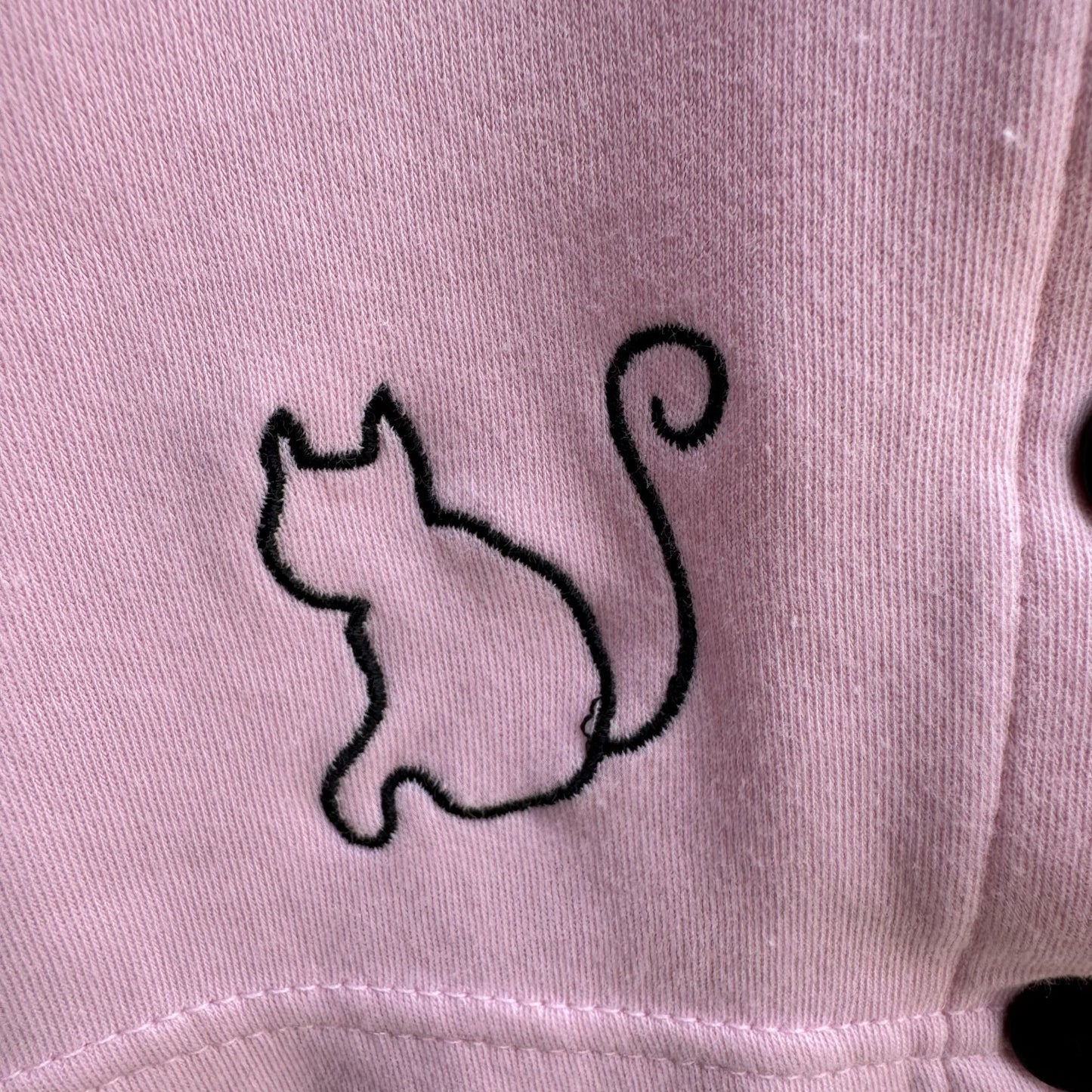 Bobbie C Womens Pink Embroidered Cat Paw Print Cotton Cardigan & Tank Set New M