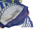 Switch Worthington Silk Hand Stitch Nautical Floral Scarf Coastal Sheer Rectangle Scarf 2 image