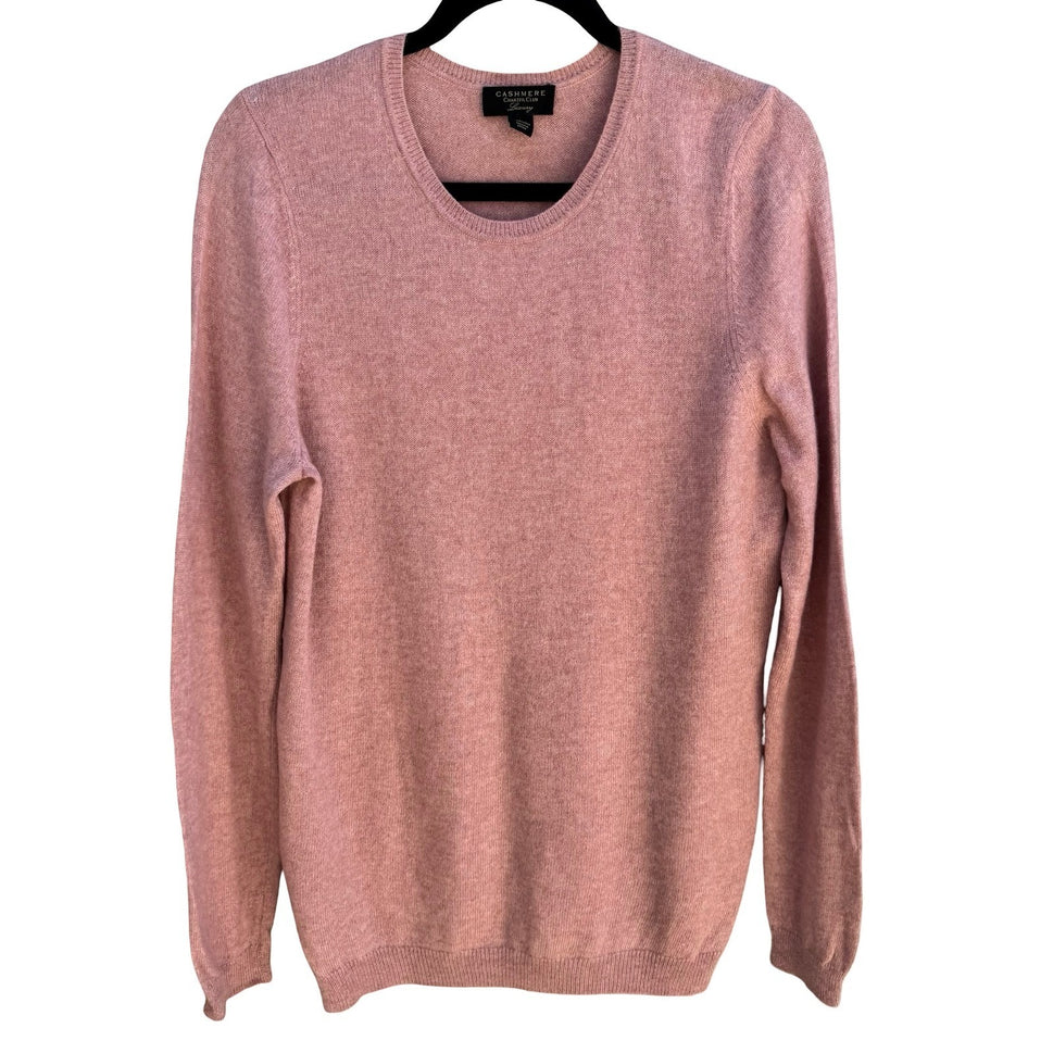 Charter Club Luxury Cashmere Sweater Quiet Luxury Old Money Soft Girl Pink L