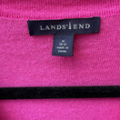 Switch Lands End 100% Cashmere Barbiecore Preppy Soft Girl V-Neck Sweater Womens Pink M 2 image